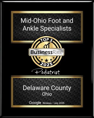 Top 3 Podiatrist in Delaware County, 2025 BusinessRate Award