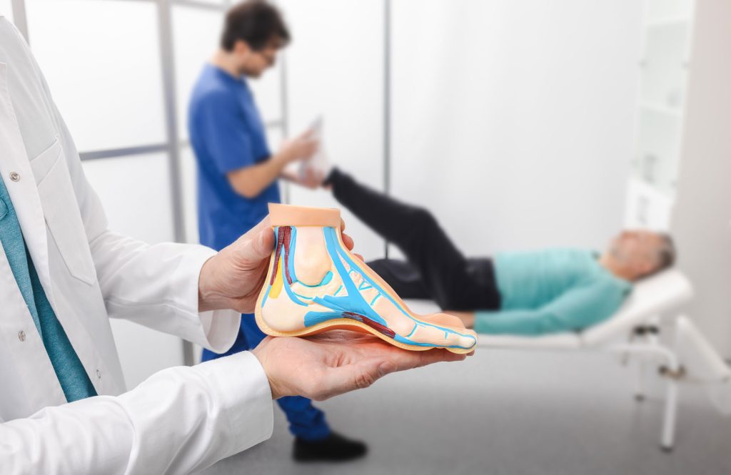 Foot model.