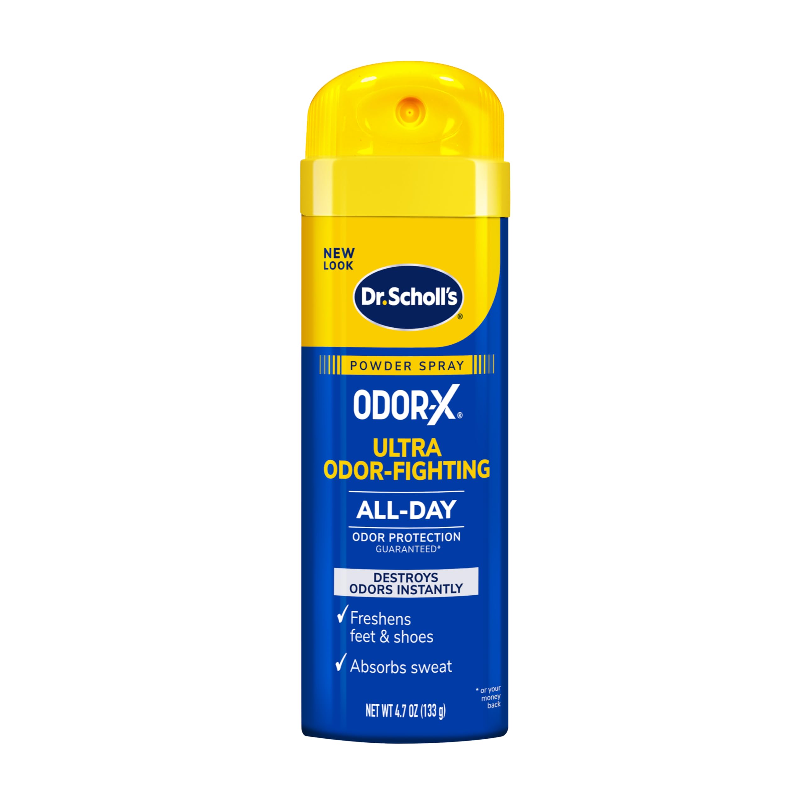 Foot spray for odor control