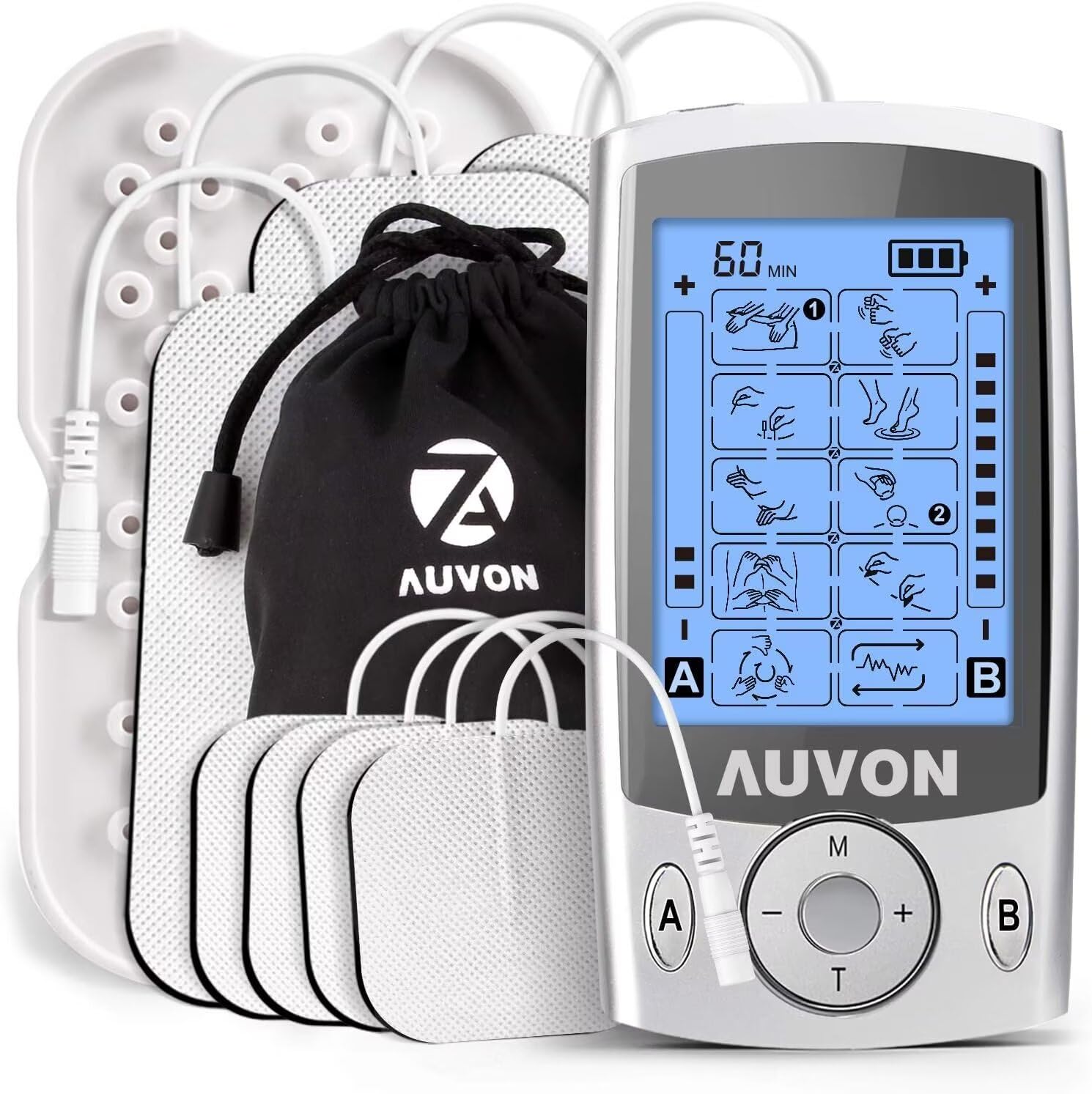 TENS electrical stimulation unit and electrode pads